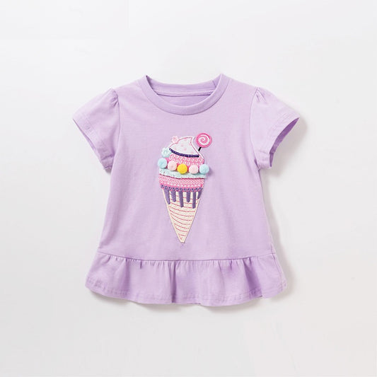 Cute Ice-cream T-shirt,12M to 6T.