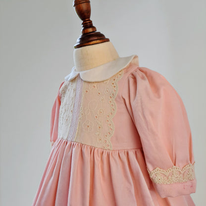 Cute Peach Lace Spanish Style Dress,6M to 10T.