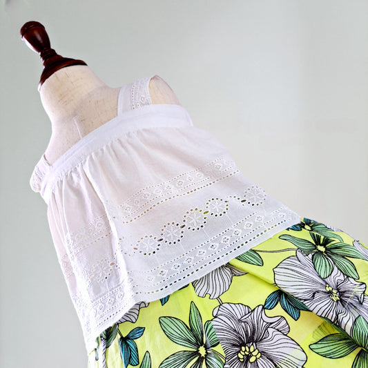 Cute Summer Top & Floral Skirt,6M to 10T.