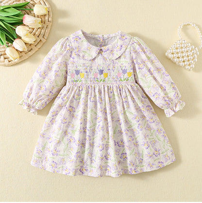 Floral Garden Embroidered Dress,12M to 5T