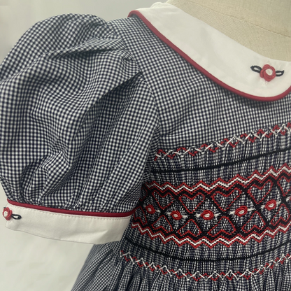 Timeless Handcrafted Sibling Set with Hand Smocking & Embroidery