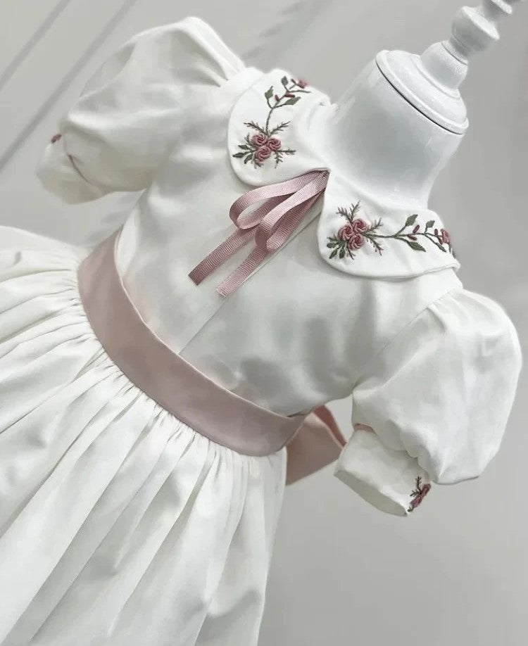 Stunning Princess Hand Embroidered Dress,12M to 12T.