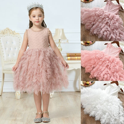 Princess Girl Party tutu Kids Dress, 3 to 8 Y.