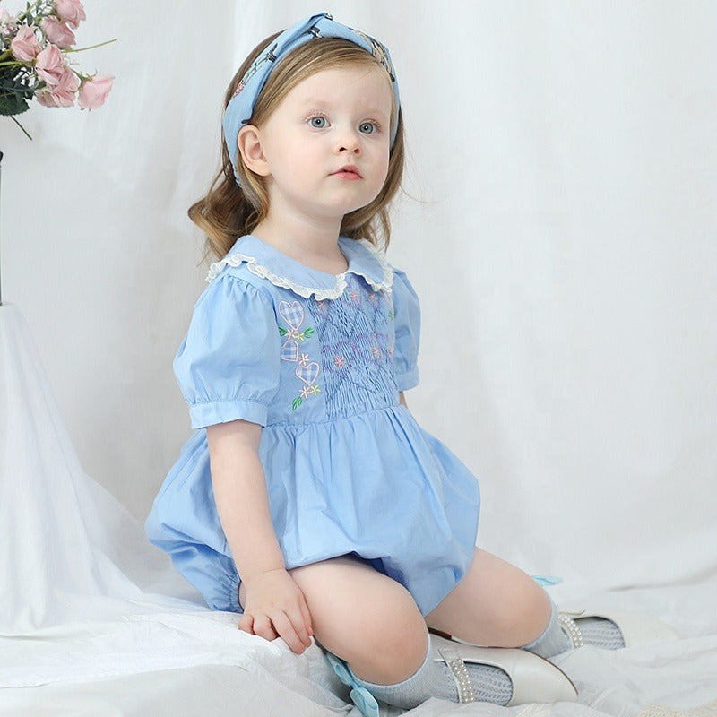 Baby sister smocked clearance dress